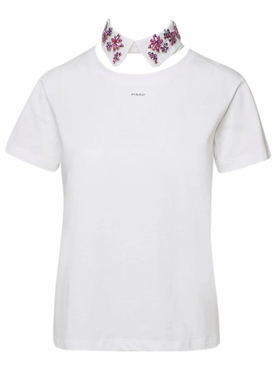 Shop Pinko White Allegato T-shirt