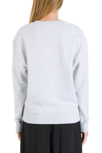 Shop Chloé Sweatshirt With Print On Front In Grey