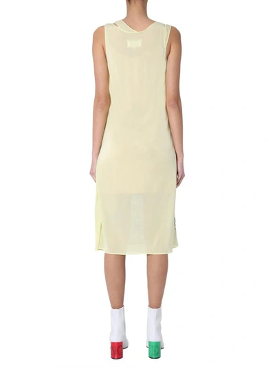 Shop Maison Margiela Panel Dress In Yellow