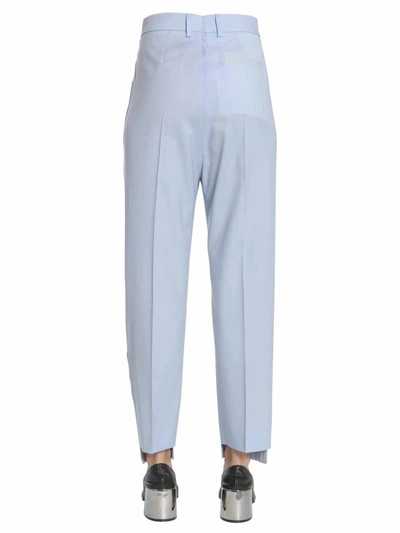 Shop Mm6 Maison Margiela Classic Trousers In Baby Blue