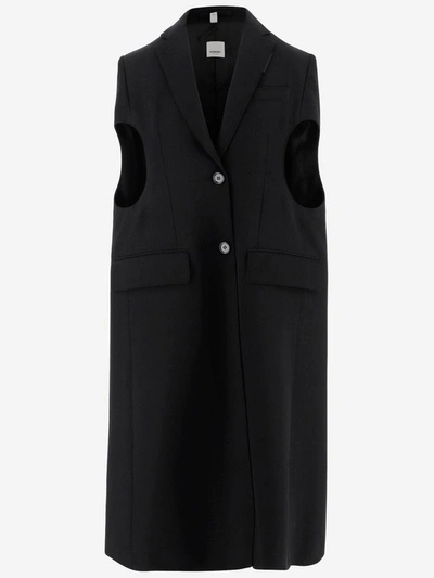 Shop Burberry Coats In Nero