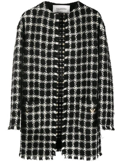 Shop Valentino Coats In Nero