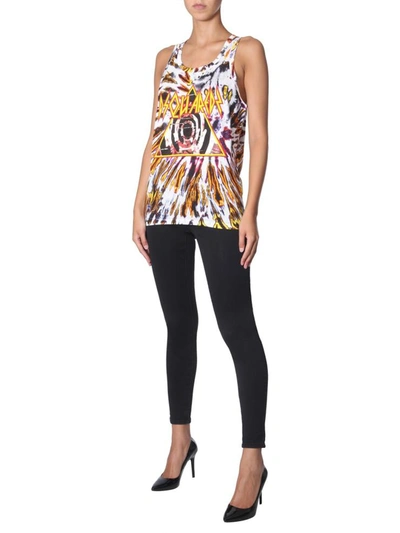 Shop Dsquared2 Tie And Dye Print Top In Multicolour