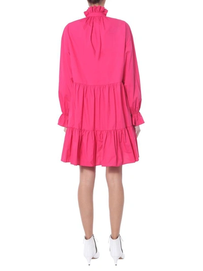 Shop Philosophy Di Lorenzo Serafini Short Dress In Fuchsia