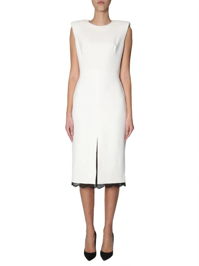 Shop Alexander Mcqueen Sleeveless Dress In White