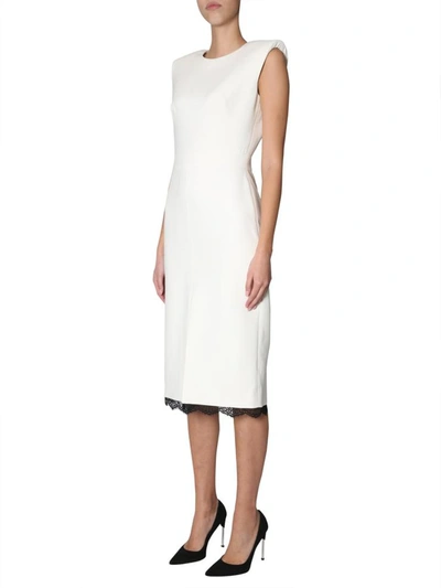 Shop Alexander Mcqueen Sleeveless Dress In White