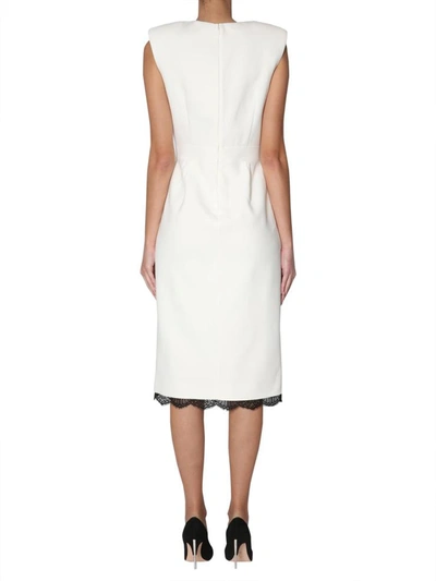 Shop Alexander Mcqueen Sleeveless Dress In White