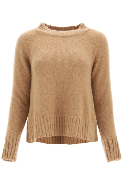 Shop Max Mara 's  Caio Cashmere And Mohair Sweater In Camel