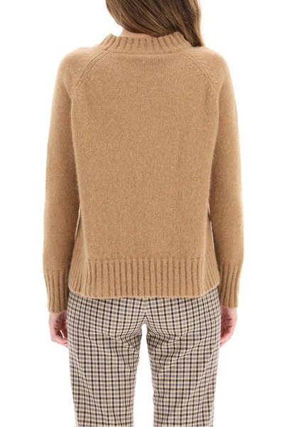Shop Max Mara 's  Caio Cashmere And Mohair Sweater In Camel