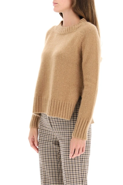 Shop Max Mara 's  Caio Cashmere And Mohair Sweater In Camel
