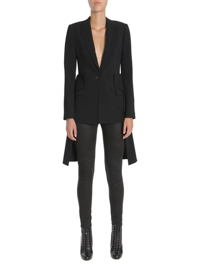 Shop Givenchy Ruffled Jacket In Black