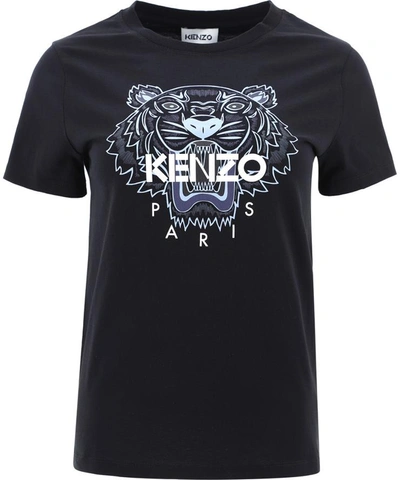 Shop Kenzo "tiger" T-shirt In Black  