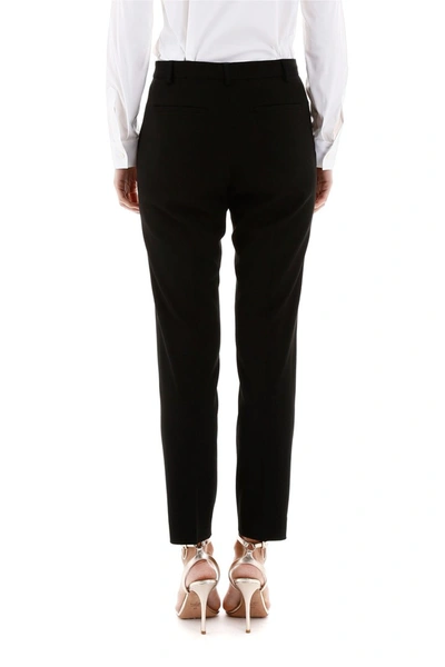 Shop Red Valentino Slim Trousers In Nero