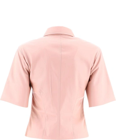 Shop Nanushka "sabine" Shirt In Pink