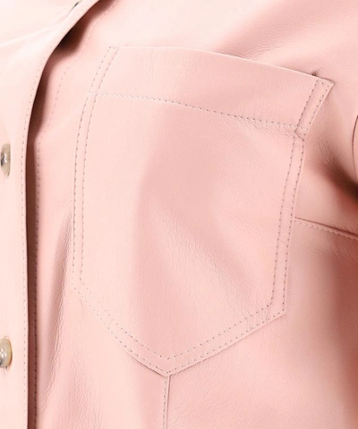 Shop Nanushka "sabine" Shirt In Pink