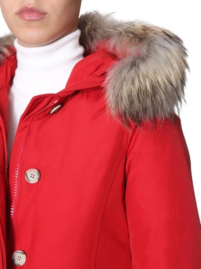 Shop Woolrich "arctic" Down Jacket In Red