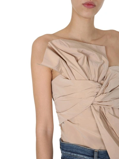 Shop Givenchy Bustier With Bow In Beige