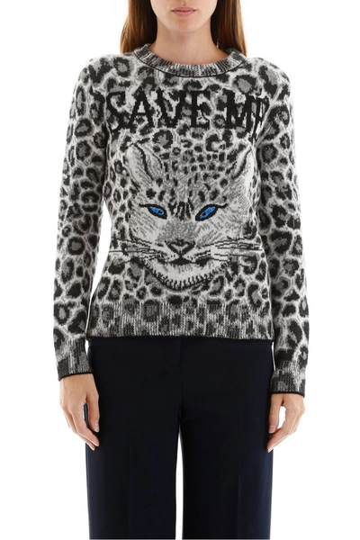 Shop Alberta Ferretti Jaguar Save Me Pull In Black Ivory