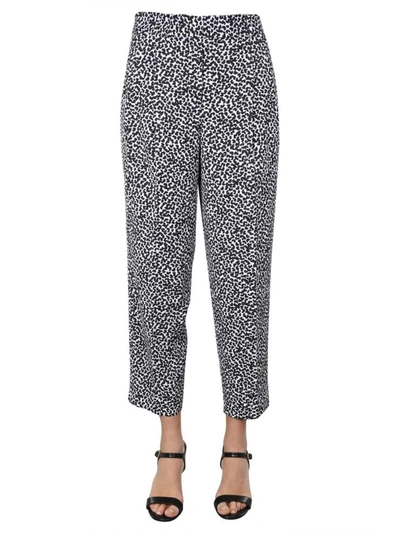 Shop Michael Michael Kors Straight Fit Pants In Animalier