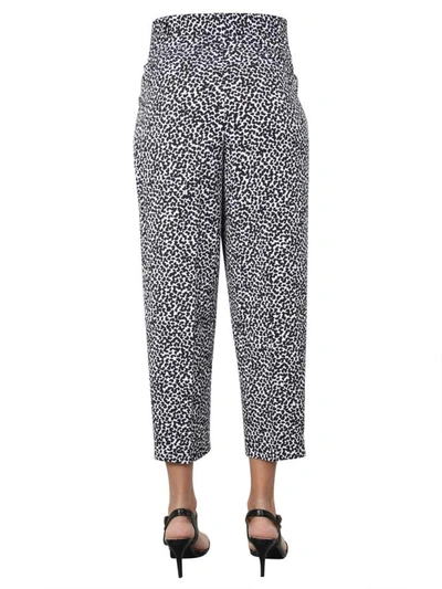 Shop Michael Michael Kors Straight Fit Pants In Animalier