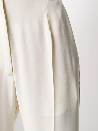 Shop Mm6 Maison Margiela Trousers In Bianco