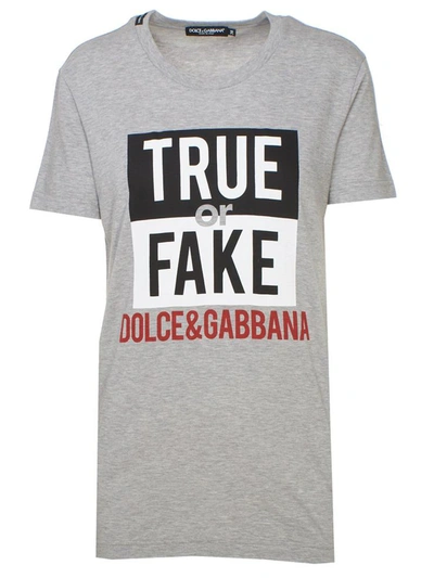 Shop Dolce & Gabbana Grey T-shirt