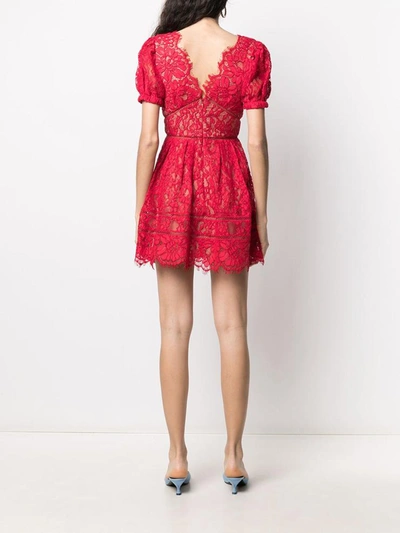 Shop Self-portrait Dresses Red