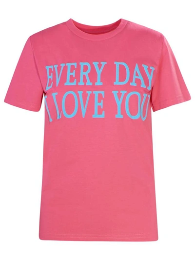 Shop Alberta Ferretti T-shirt Every Day Fucsia In Pink