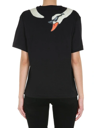 Shop Boutique Moschino Round Neck T-shirt In Black