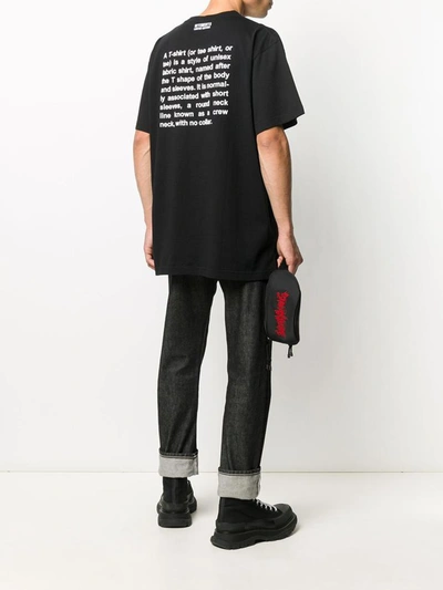Shop Vetements T-shirts And Polos In Nero