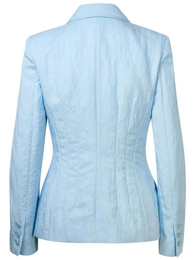 Shop Alberta Ferretti Light Blue Blazer