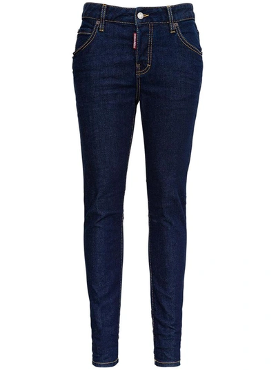Shop Dsquared2 Cotton Denim Jeans In Blu