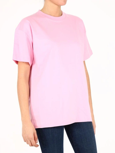 Shop Balenciaga Logo T-shirt Pink