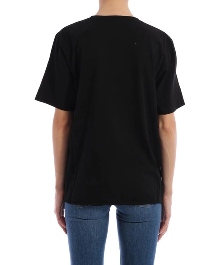 Shop Saint Laurent T-shirt Over Palmeraie In Black