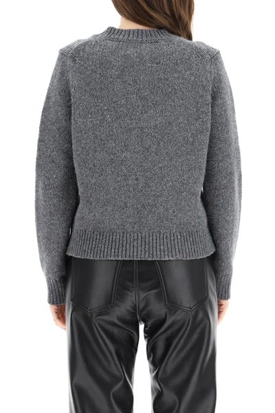 Shop Marc Jacobs (the) Marc Jacobs Sweater With "the" Intarsia In Grey