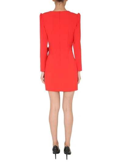 Shop Boutique Moschino Midi Dress In Red