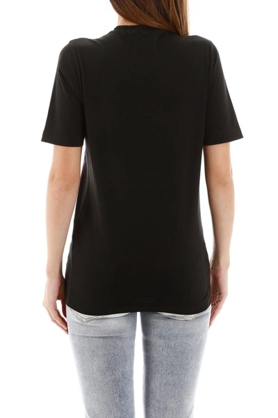 Shop Dsquared2 Crystal Metal Rock T-shirt In Black