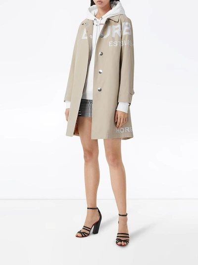 Shop Burberry Coats In Grigio