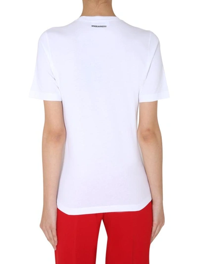 Shop Dsquared2 Round Neck T-shirt In White