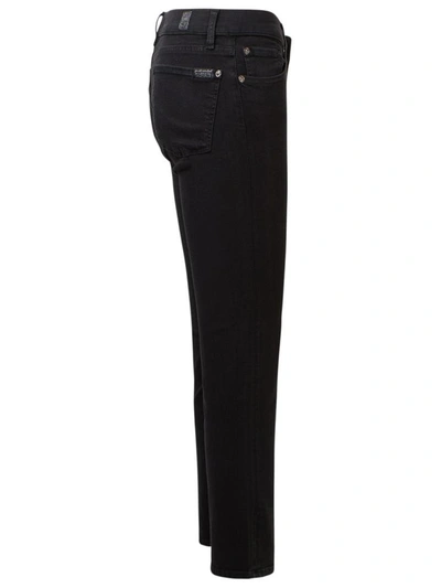 Shop 7 For All Mankind Jeans Mid Rise Roxanne Neri In Black