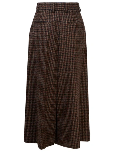 Shop Dolce & Gabbana Pantaloni Quadri Marroni In Brown