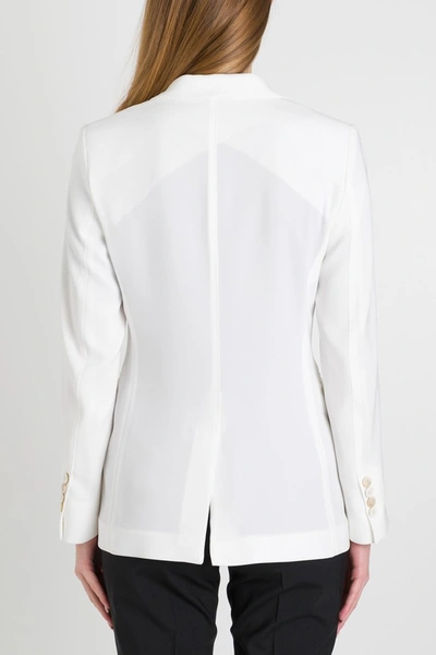 Shop Alberto Biani Double Breasted Candy Blazer In White