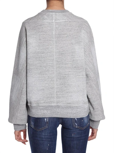 Shop Dsquared2 Round Collar Sweatshirt In Grey