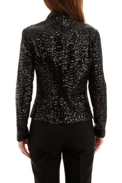 Shop In The Mood For Love Sequins Top In Black
