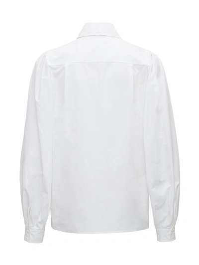 Shop Givenchy Blouse With Puffed Sleeves In White