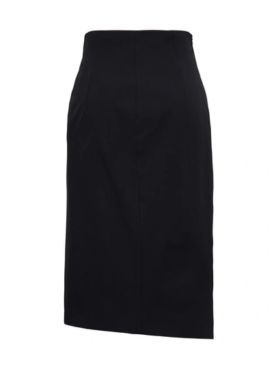 Shop Off-white Asymmetrical Skirt In Black