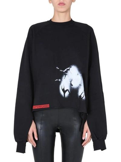 Shop Rick Owens Drkshdw Oversize Fit Sweatshirt In Black