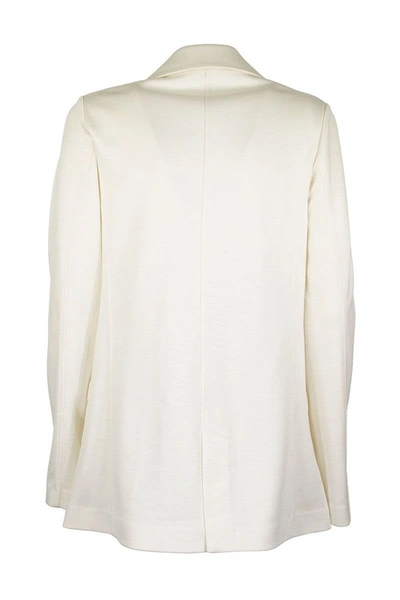 Shop Fay Double Breasted Jacket White