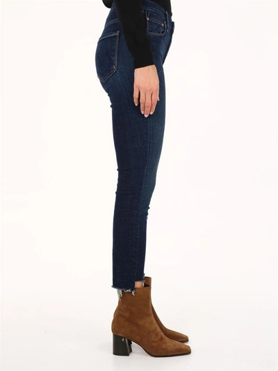 Shop Mother The Looker Jeans Blue