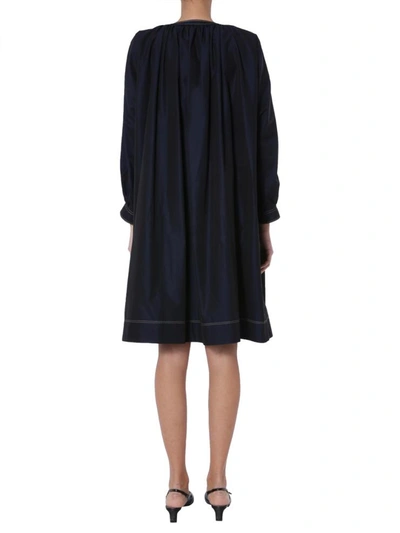 Shop Givenchy Dress With Buttons In Blue